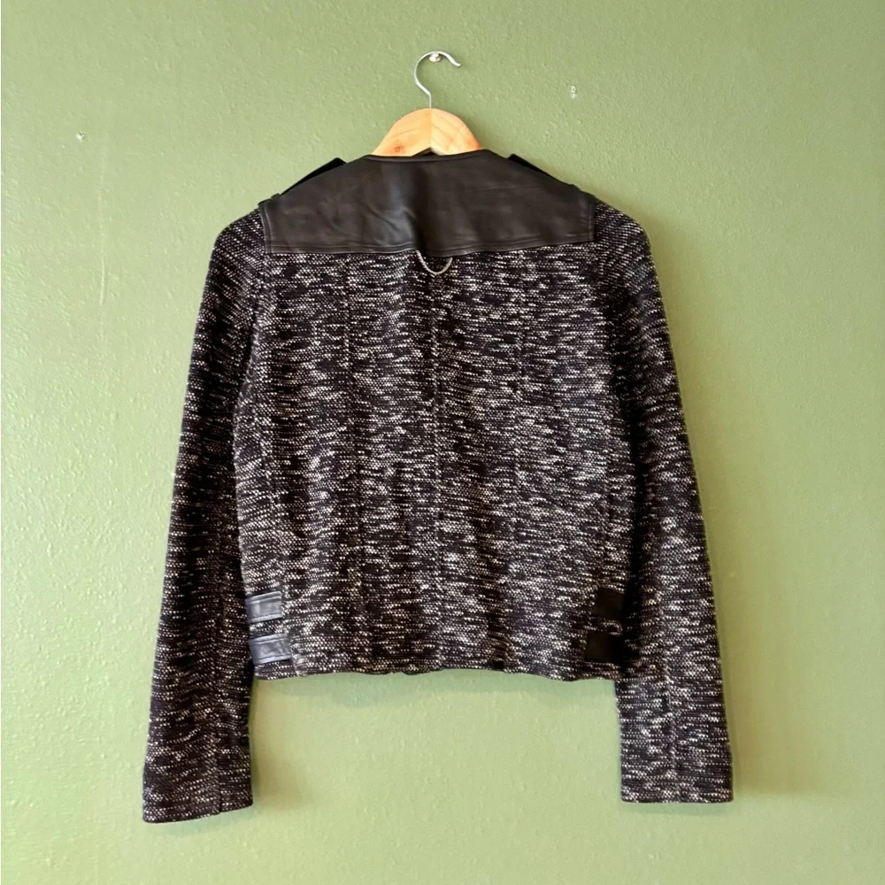The Kooples Tweed Motorcycle Jacket - Picture 2 of 6